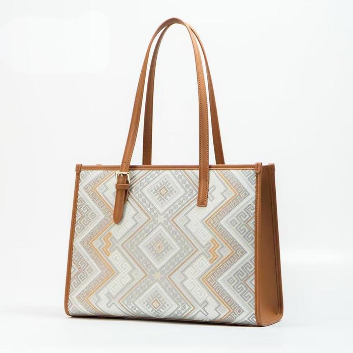 Handbag shoulder bag retro style ethnic style large capacity tote bag underarm bag Handbag shoulder bag retro style ethnic style large capacity tote bag underarm bag