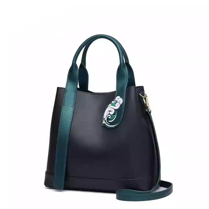 Embroidered large bag handbag cowhide cheongsam bag bucket bag Embroidered large bag handbag cowhide cheongsam bag bucket bag