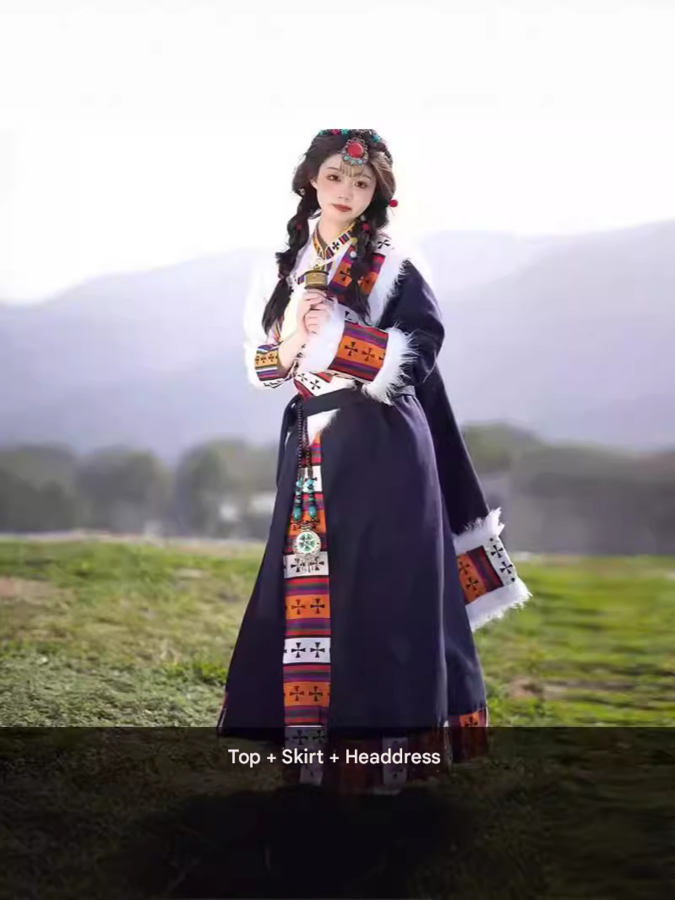 New Tibetan robes, Tibetan dance costumes New Tibetan robes, Tibetan dance costumes