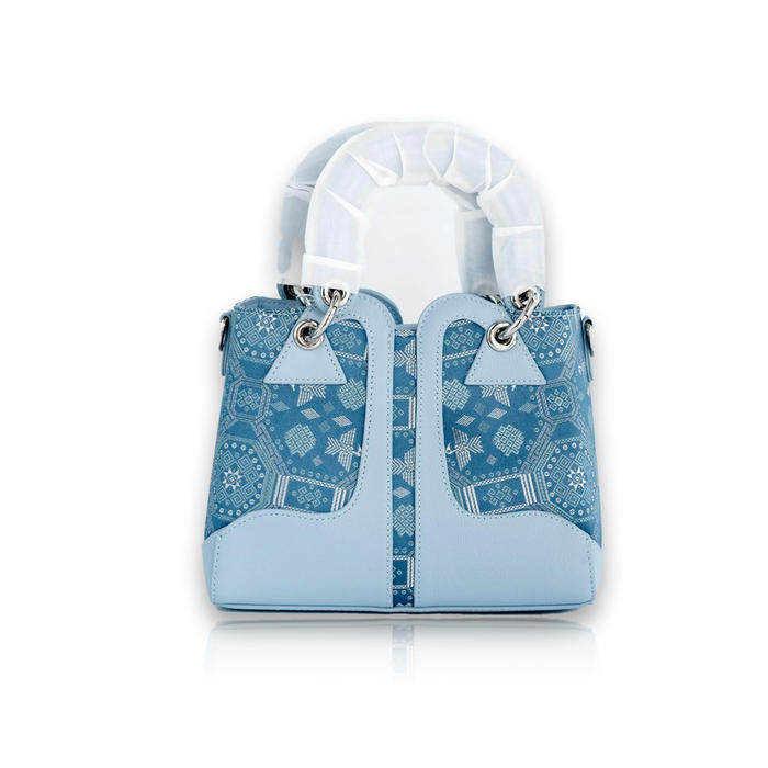 Crossbody bag with double phoenix pattern in calfskin , Inspired by magic lamp Crossbody bag with double phoenix pattern in calfskin , Inspired by magic lamp