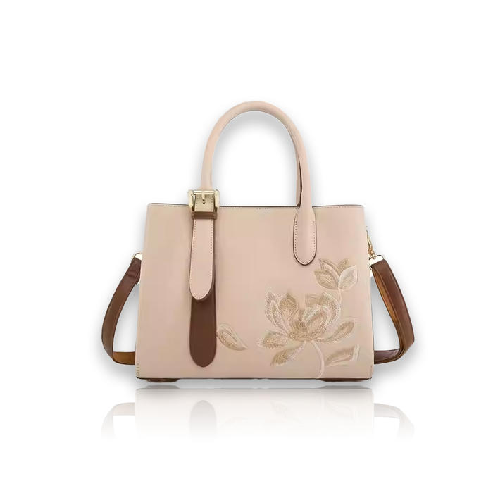 Embroidered ladies handbag simple gift commuting shoulder messenger bag trendy Embroidered ladies handbag simple gift commuting shoulder messenger bag trendy
