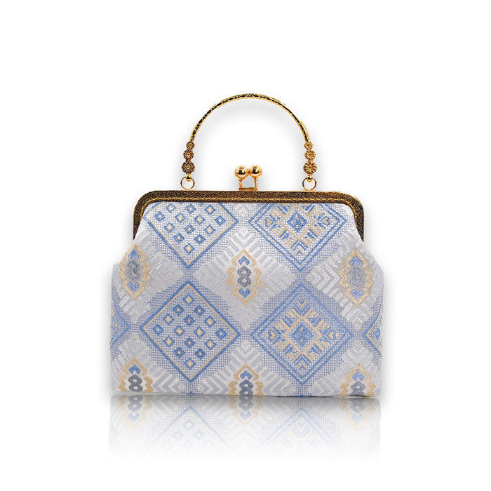 Brocade pattern three flowers gold bag Brocade pattern three flowers gold bag