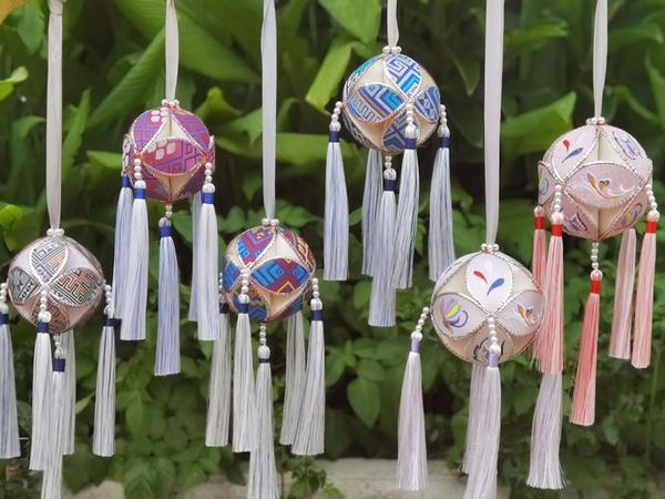 The Zhuang Ethnic Group's embroidered ball The Zhuang Ethnic Group's embroidered ball