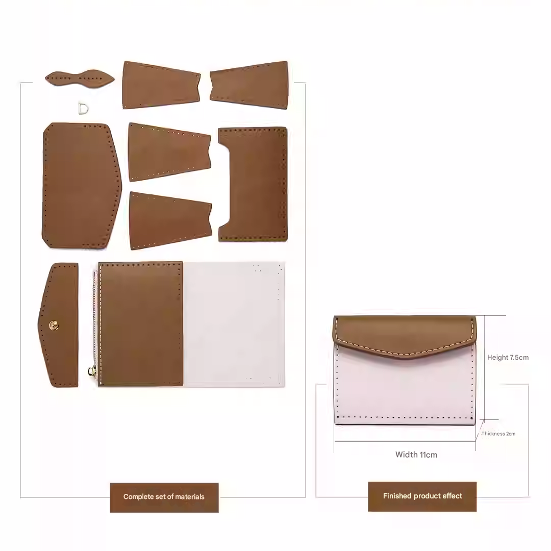 Brown - Material Pack Homemade - Genuine Leather 