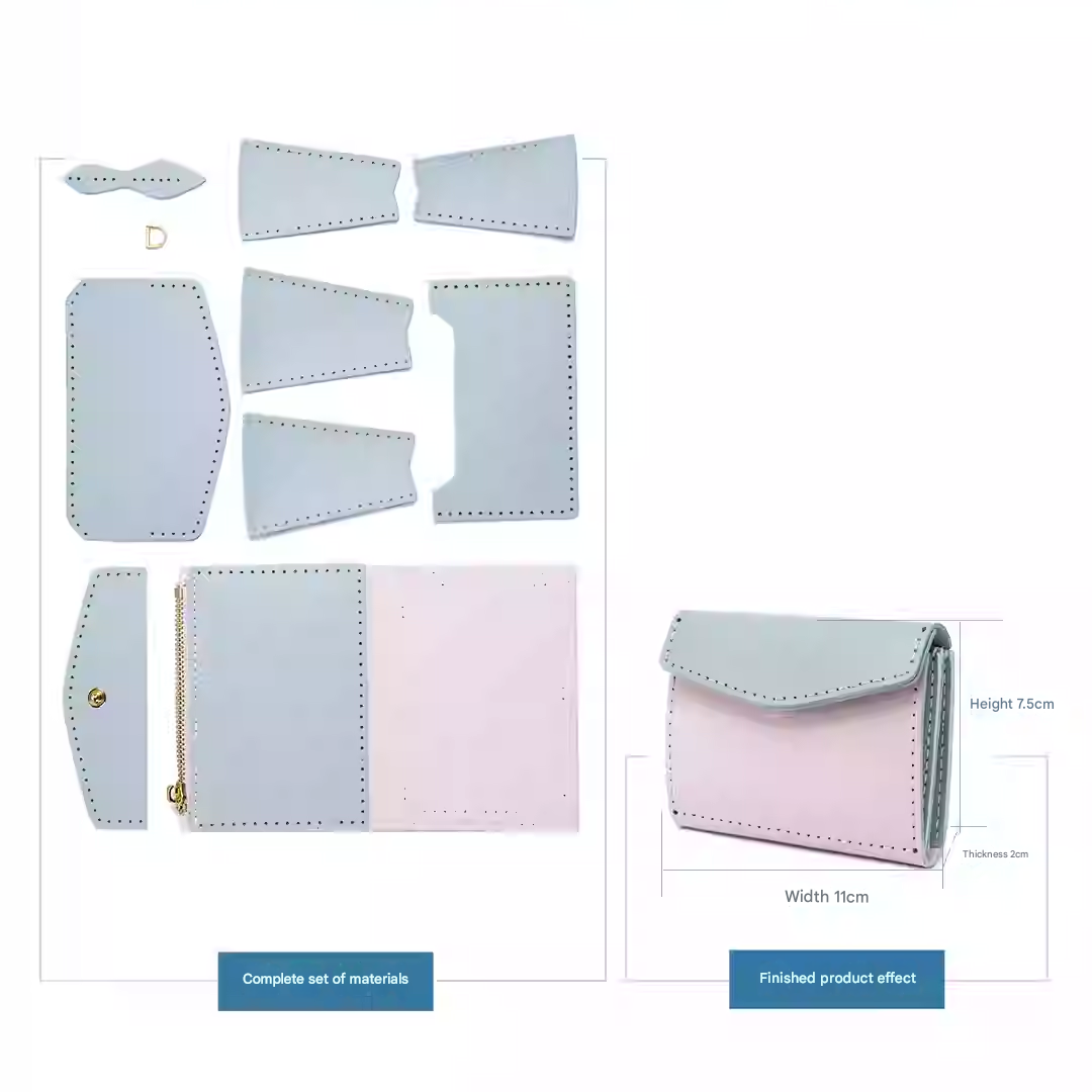 Blue - Material Pack Homemade - Genuine Leather 