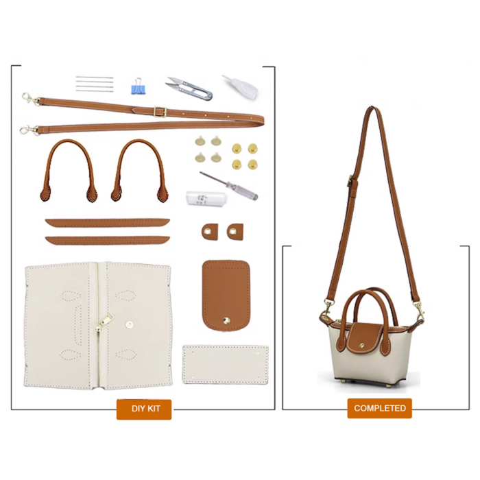 Genuine leather dumpling bag , DIY handmade kit Genuine leather dumpling bag , DIY handmade kit